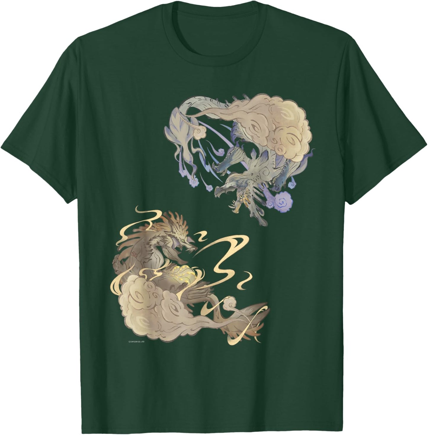 MH RISE Thunder Serpent Narwa&Wind Serpent Ibushi T-Shirt - T-Shirt | Forest