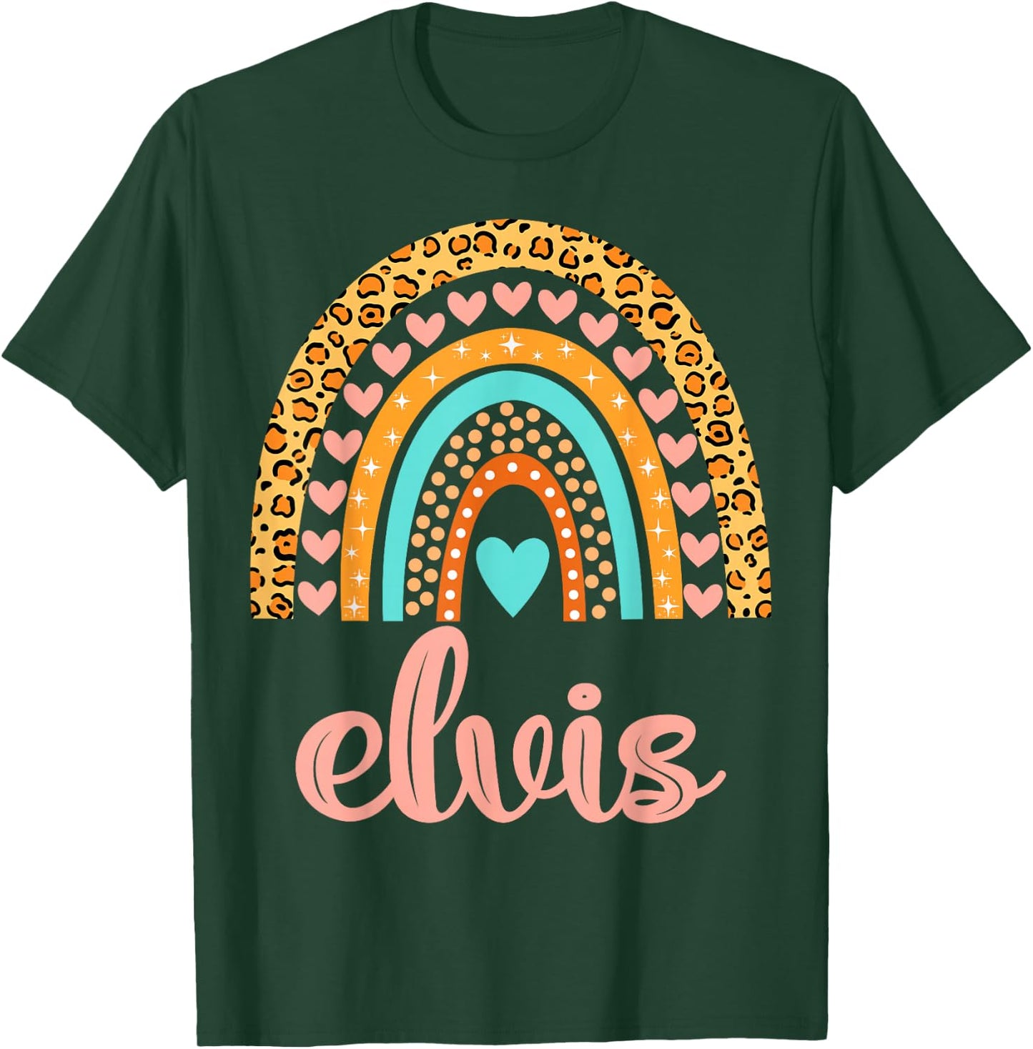 Elvis Name Shirts & Gifts Elvis Elvis Name Birthday Shirt Gift Black T-Shirt - T-Shirt | Forest