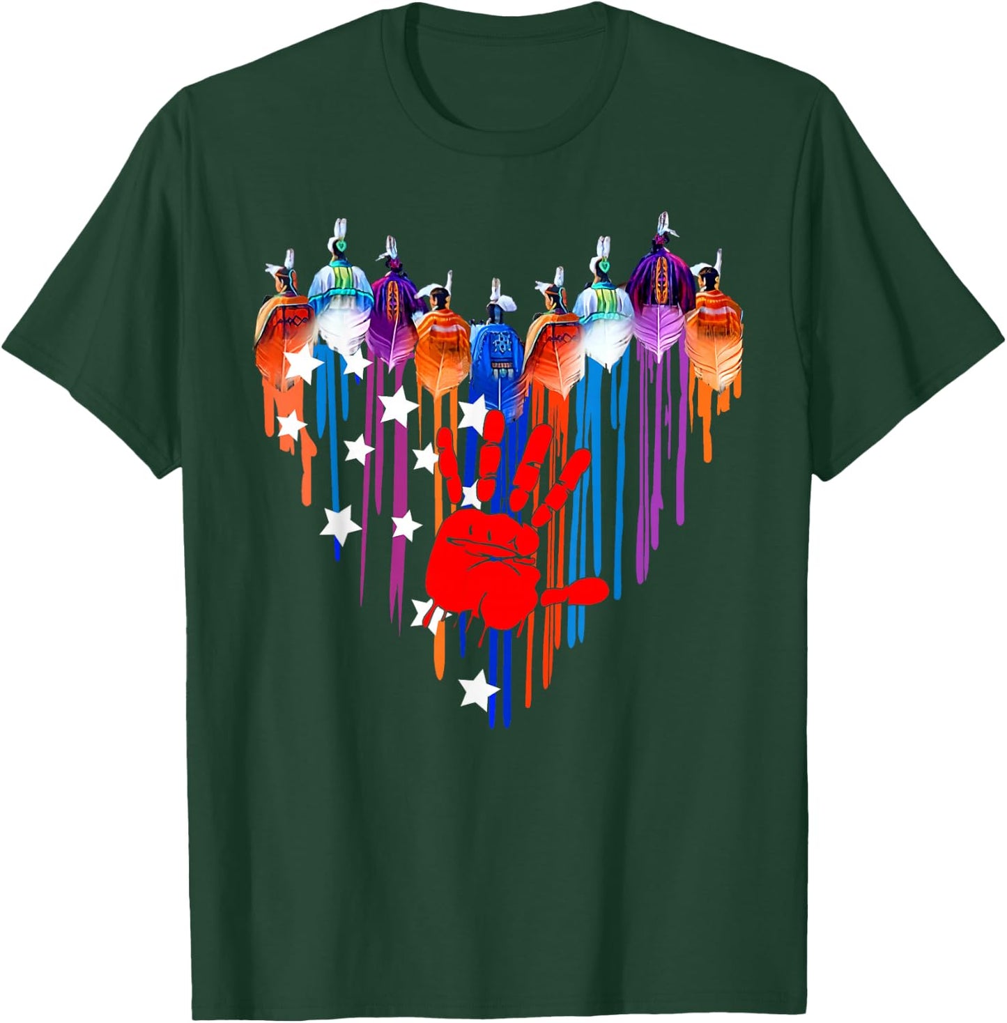 Native Americans Heart Strong Resilent No More Stolen Sister T-Shirt - T-Shirt | Forest