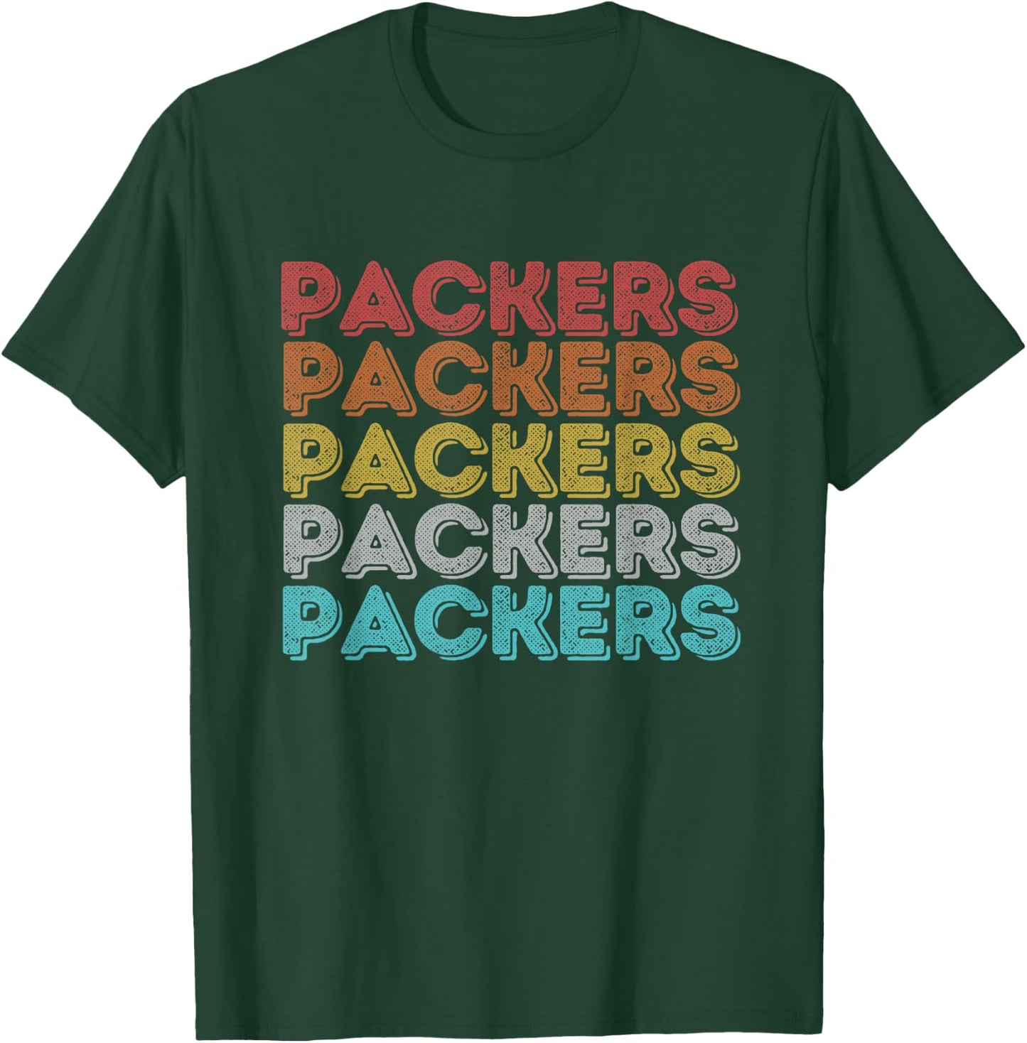 Vintage Retro Packers T-Shirt - T-Shirt | Forest