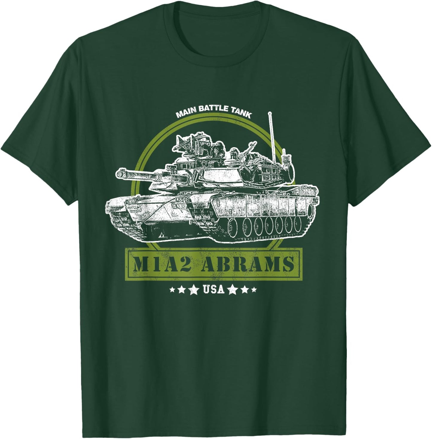 M1A2 Abrams Tank T-Shirt - T-Shirt | Forest