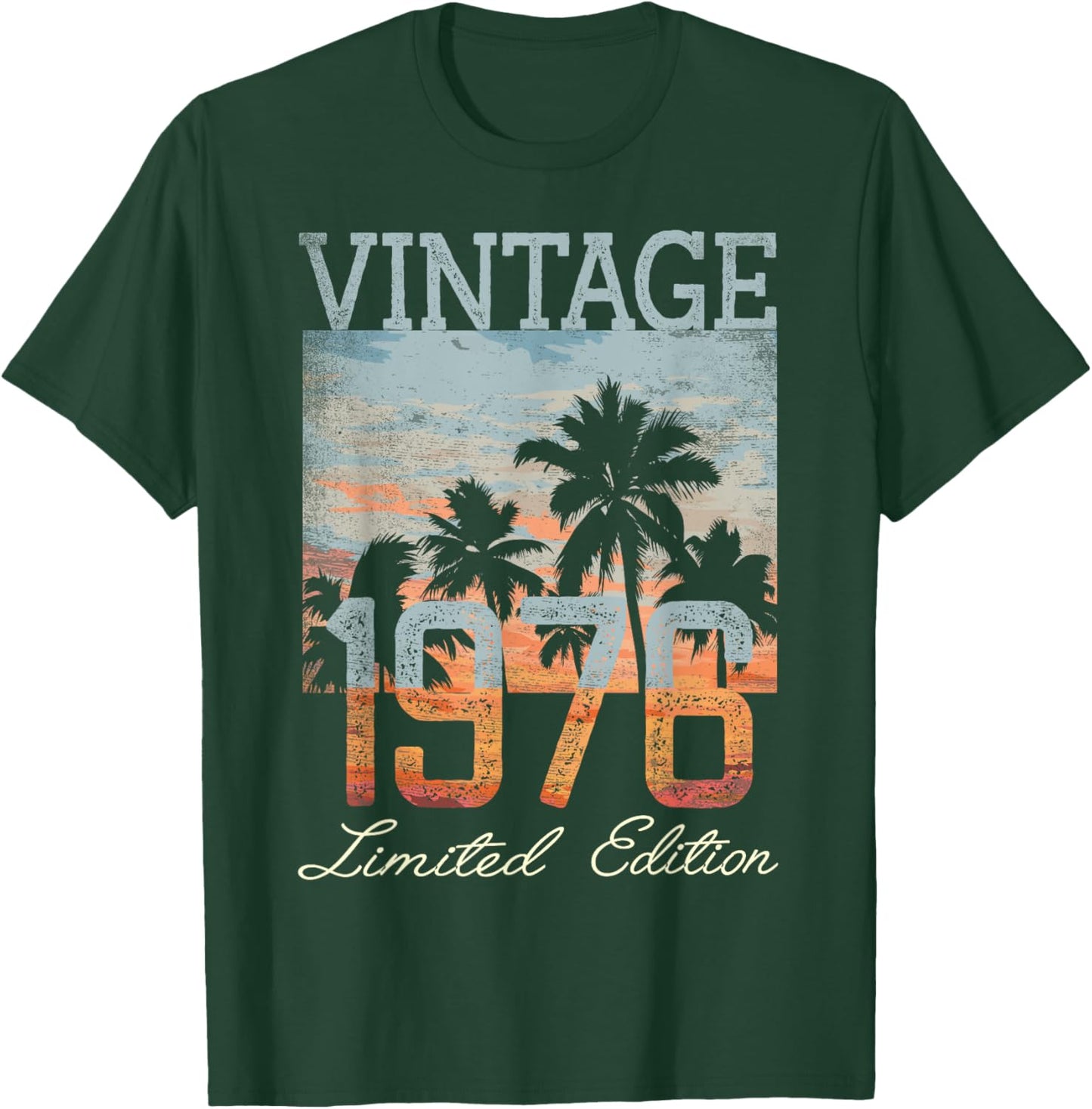 Vintage 1976 Limited Edition 49th Birthday 48 Year Old Gifts T-Shirt - T-Shirt | Forest