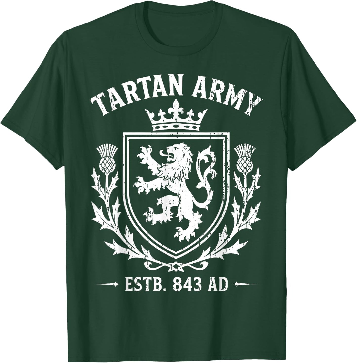 Scotland Tartan Army T T-Shirt - T-Shirt | Forest