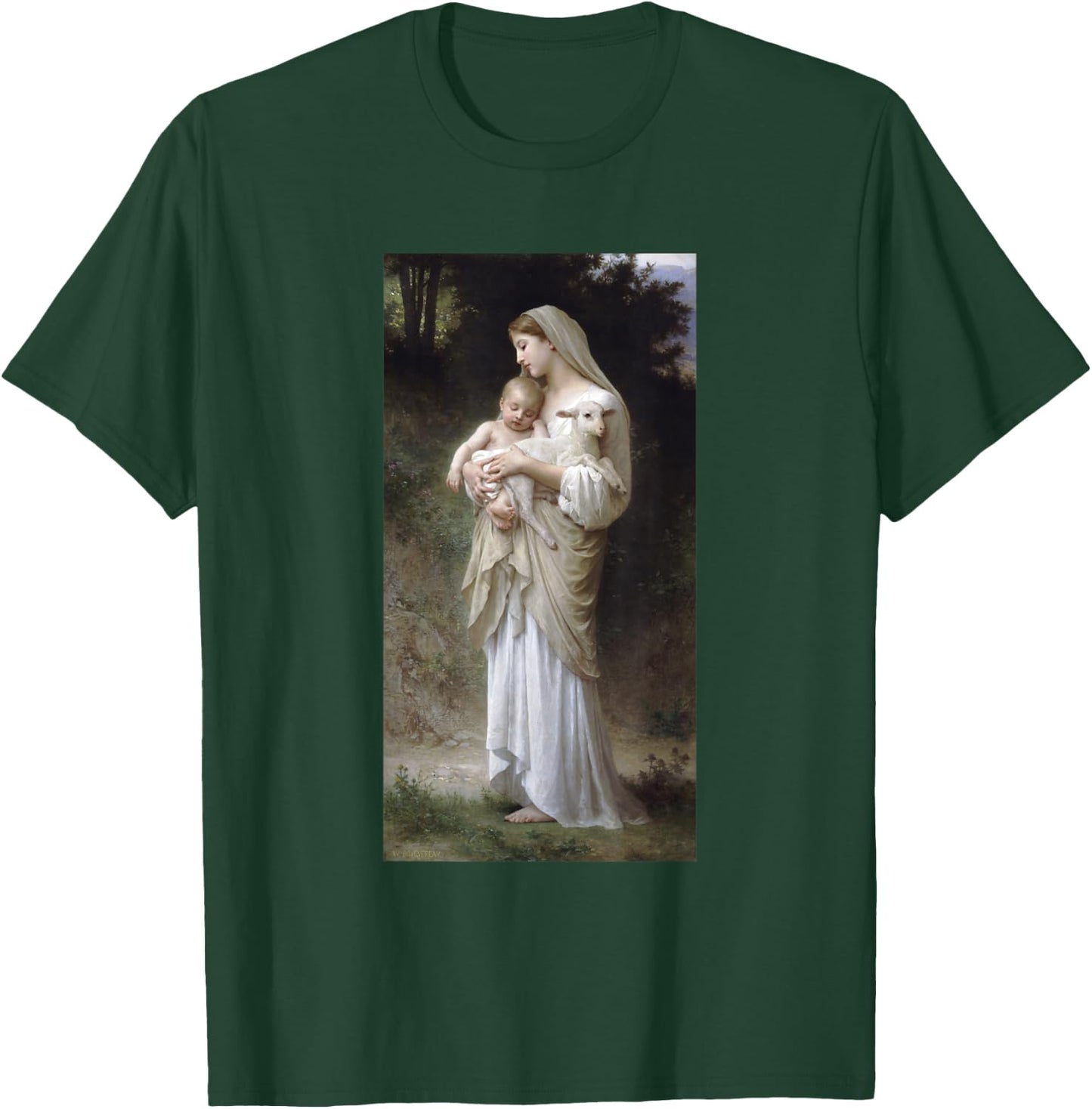 Innocence by William-Adolphe Bouguereau Christian Art T-Shirt - T-Shirt | Forest