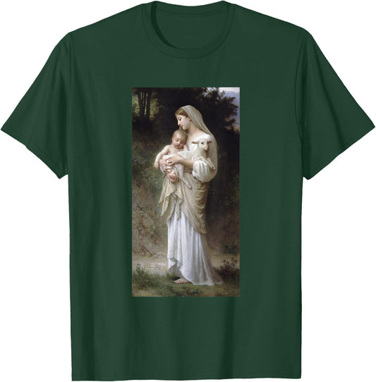Innocence by William-Adolphe Bouguereau Christian Art T-Shirt - T-Shirt | Forest
