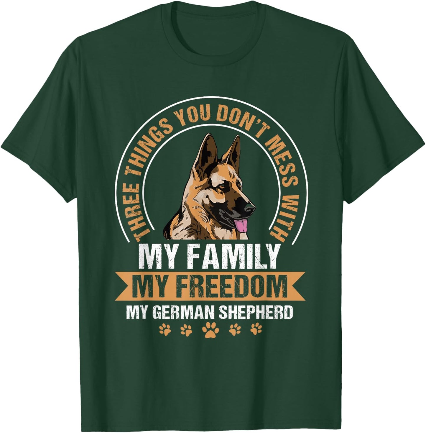 German Shepherd Alsatian Wolf Dog Berger Allemand T-Shirt - T-Shirt | Forest