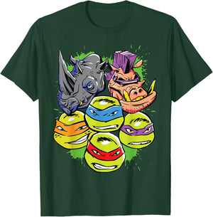 Teenage Mutant Ninja Turtles Multiple Heads T-Shirt - T-Shirt | Forest