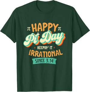Happy Pi Day - Pi Day Math Lover Science Teacher Pi Symbol T-Shirt - T-Shirt | Forest