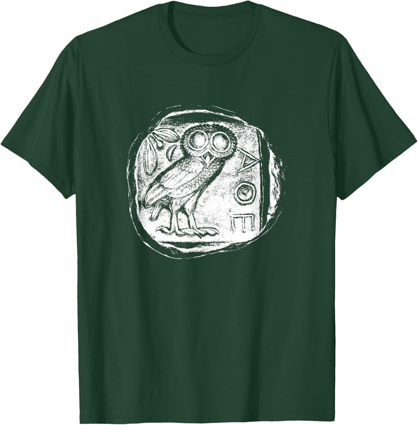 Coin Collecting Ancient Greek Athens Owl Coin Collector T-Shirt - T-Shirt | Forest