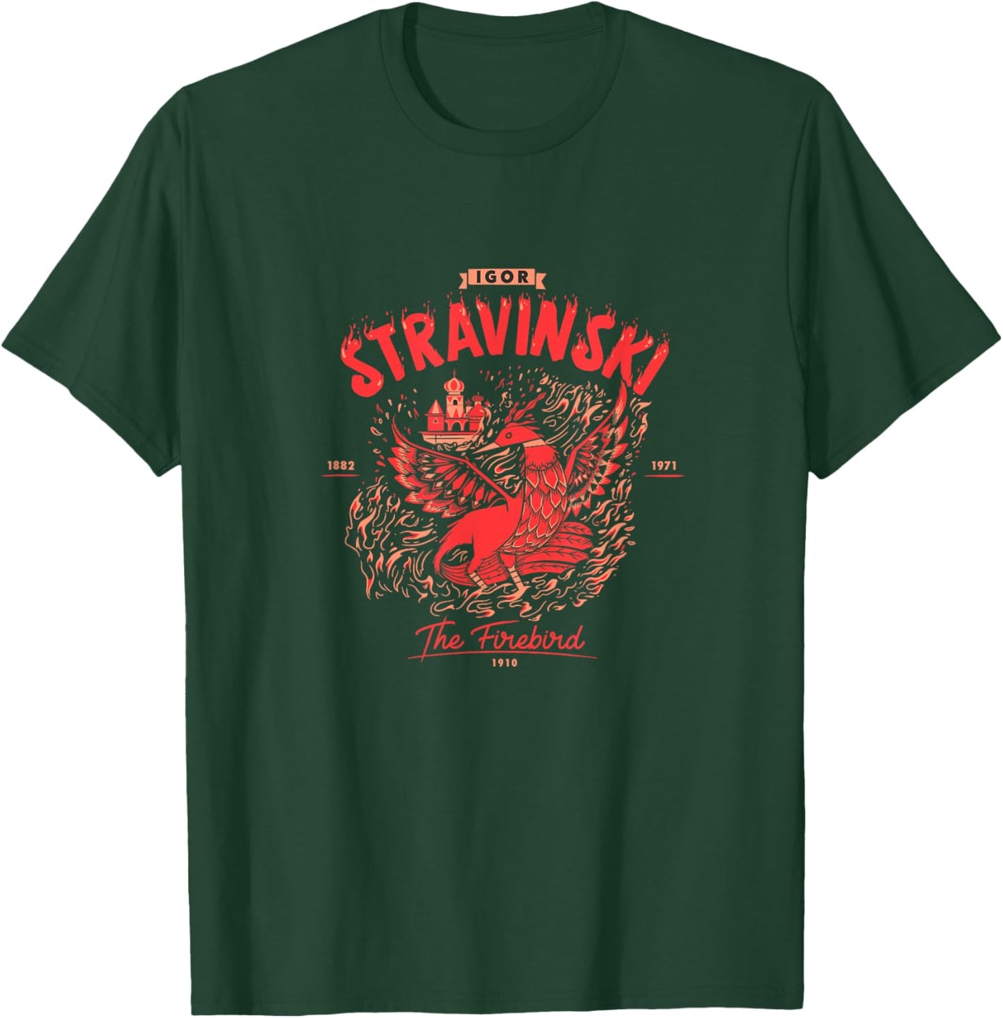 Stravinski compositor conductor The Firebird classic music T-Shirt - T-Shirt | Forest