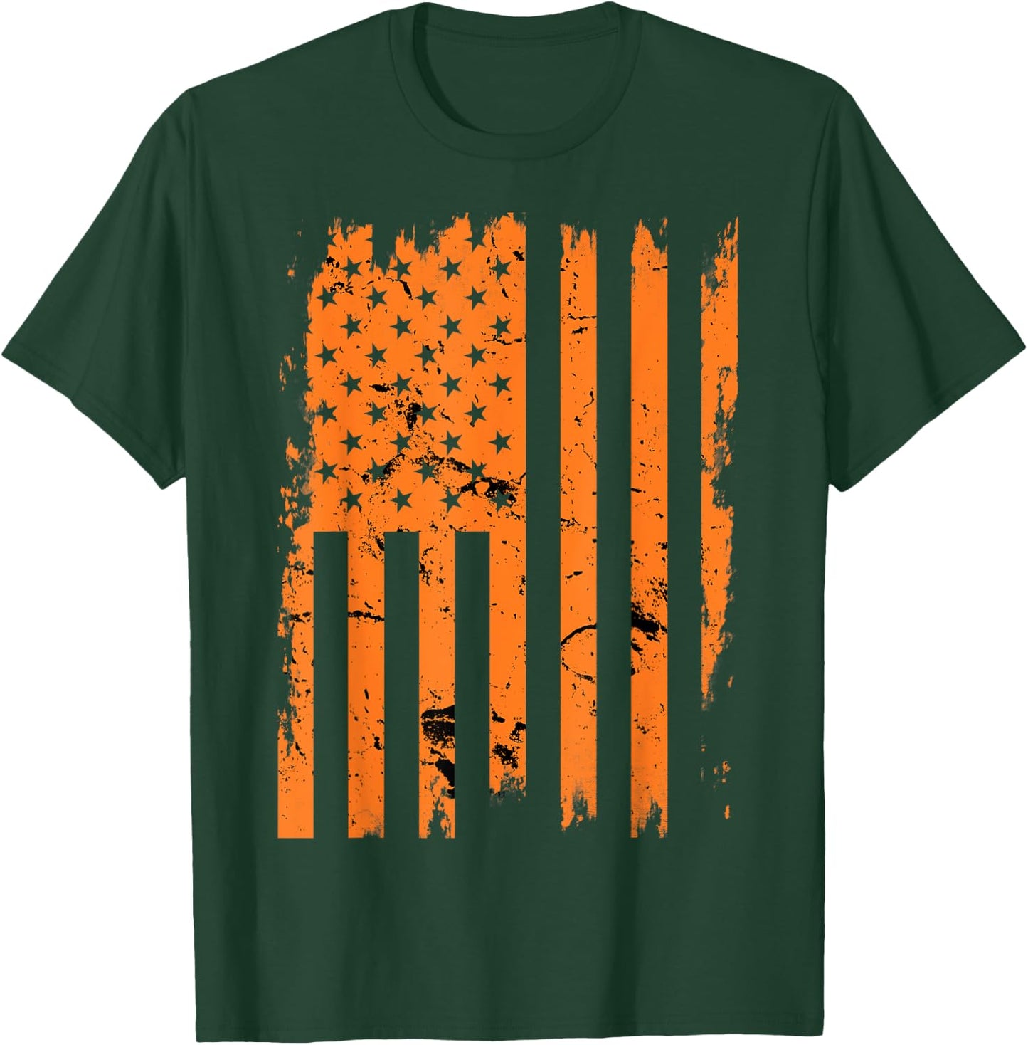 United States Flag Vintage Halloween T-Shirt - T-Shirt | Forest