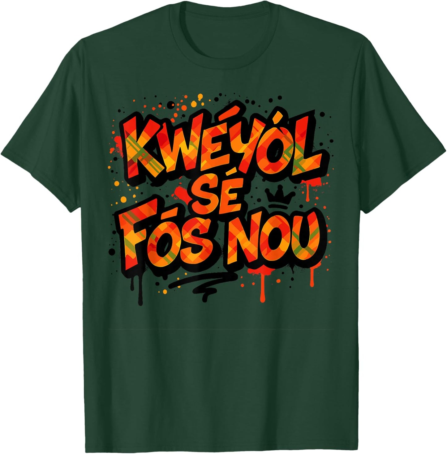 Creole Day St. Lucia, Jounen Kweyol Dominica Boys, Kids T-Shirt - T-Shirt | Forest