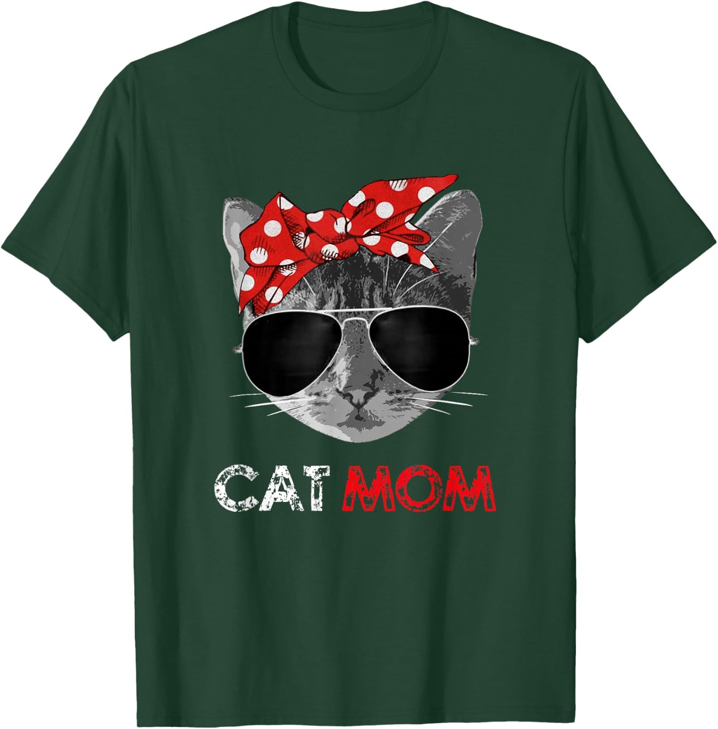 Cat Mom Shirt Cat Mommy Mother's Day Gift Cat Lovers T-Shirt - T-Shirt | Forest