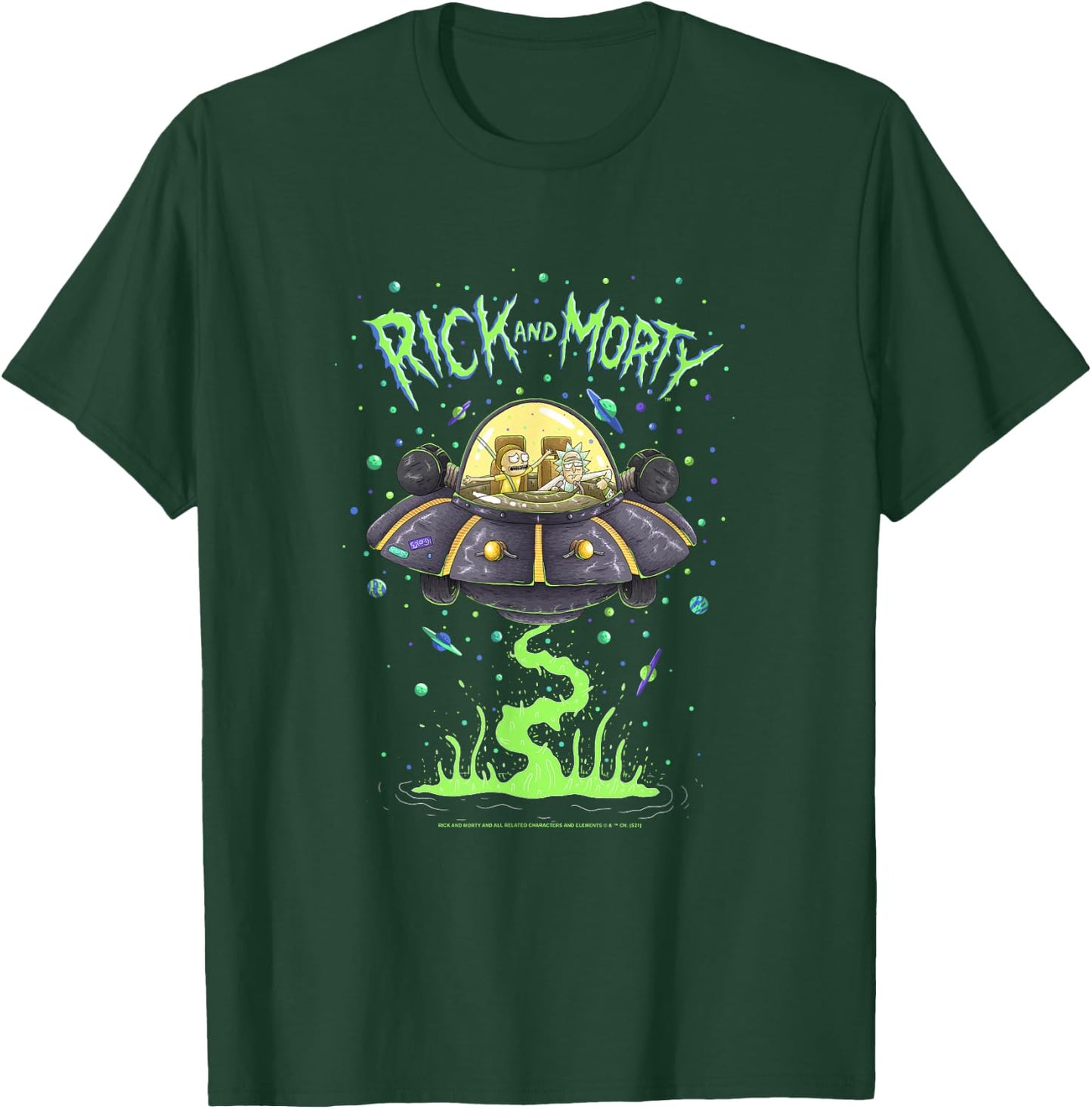 Rick and Morty Drunk Rick Ship T-Shirt - T-Shirt | Forest
