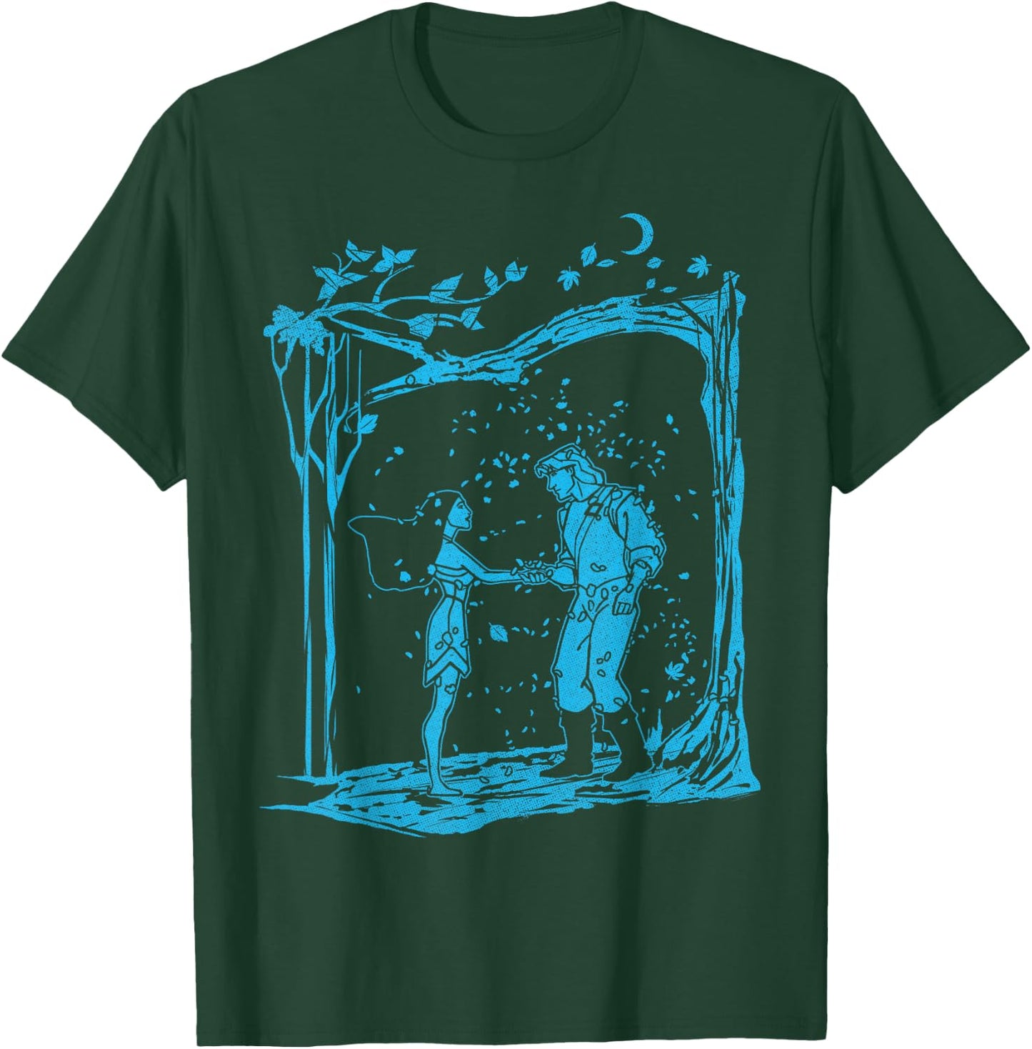 Disney Pocahontas I'll Always Be With You Front & Back T-Shirt - T-Shirt | Forest