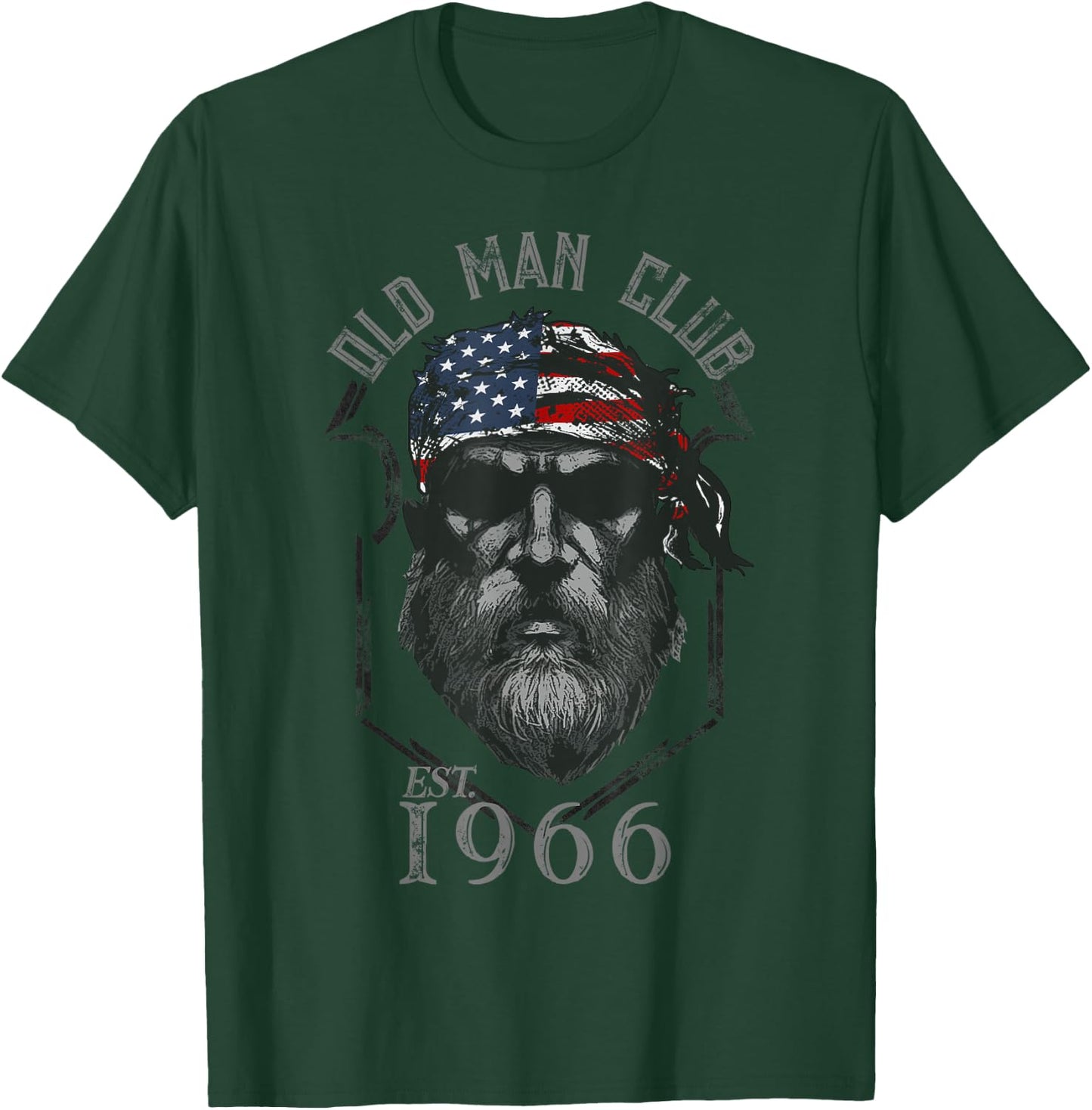 Old Man Club: Established 1966 T-Shirt - T-Shirt | Forest