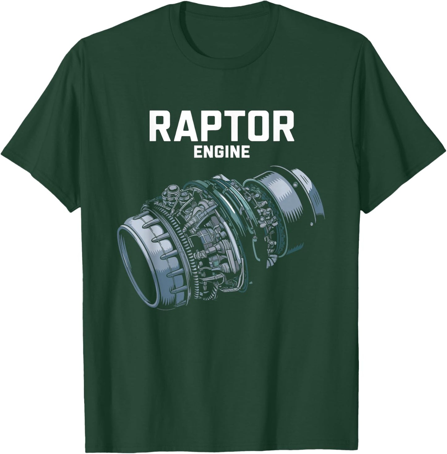 Rocket Scientist Starship Raptor Engine For Space Explorer T-Shirt - T-Shirt | Forest