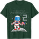 Kids 2nd Birthday Astronaut Shirt Boys Gift 2 Year Old Space Geek T-Shirt - T-Shirt | Forest