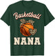 Basketball Nana Bandana Leopard Heart Fans Mother's Day T-Shirt - T-Shirt | Forest