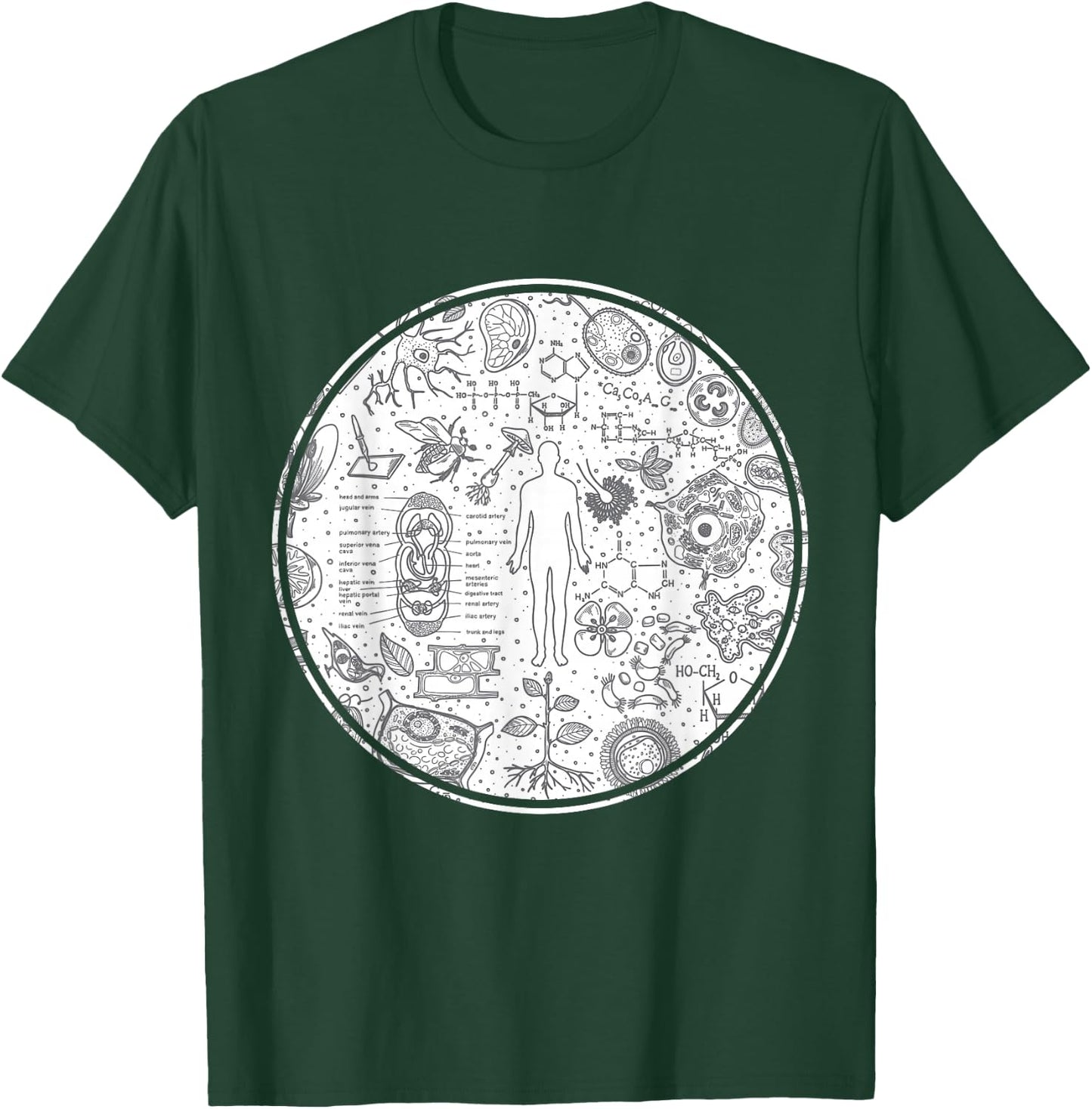 Anatomy People Science Gift Biology T-Shirt - T-Shirt | Forest