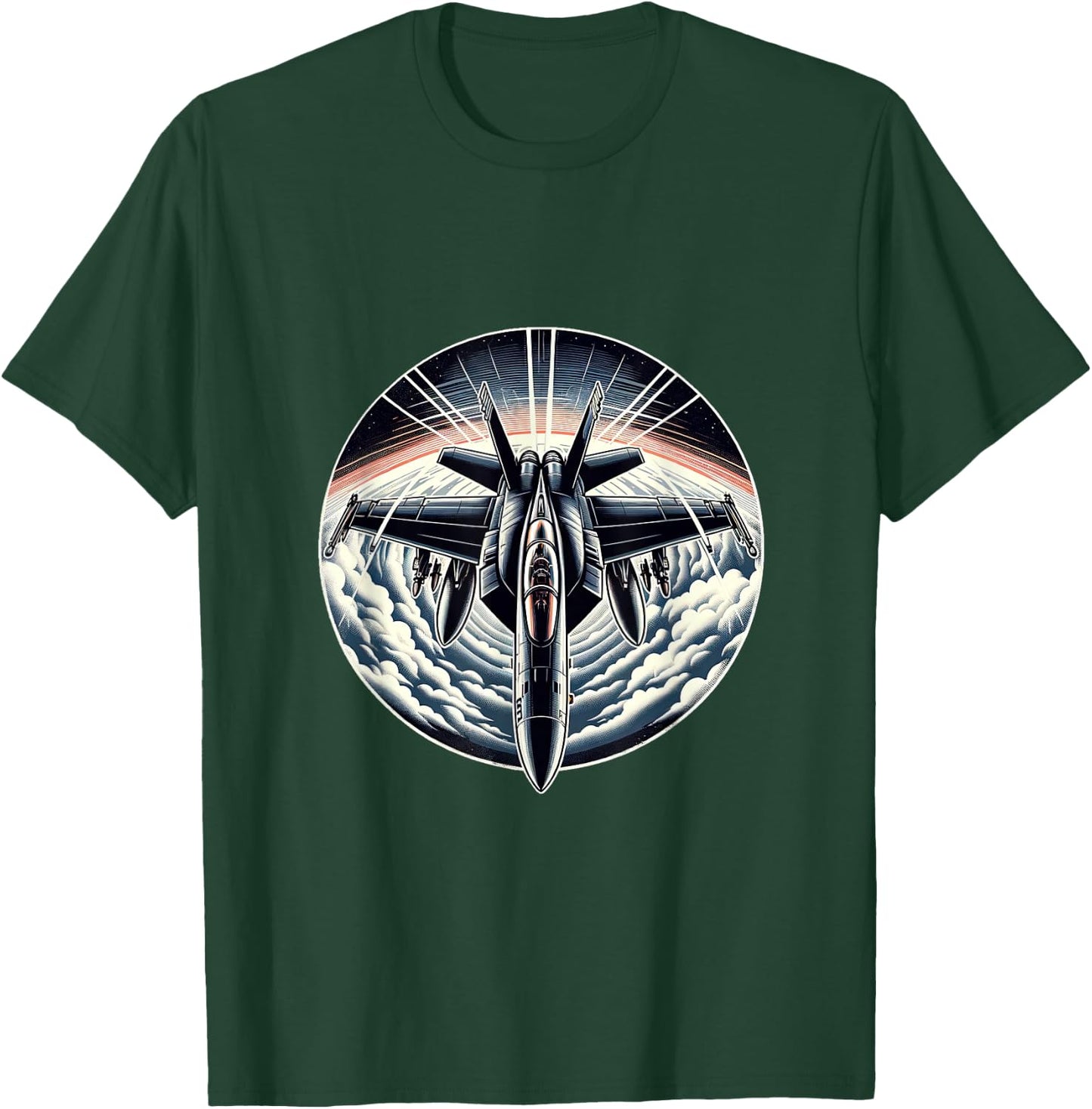 F18 F/A-18 Super Hornet Fighter Jet Naval Aviation Pilot T-Shirt - T-Shirt | Forest