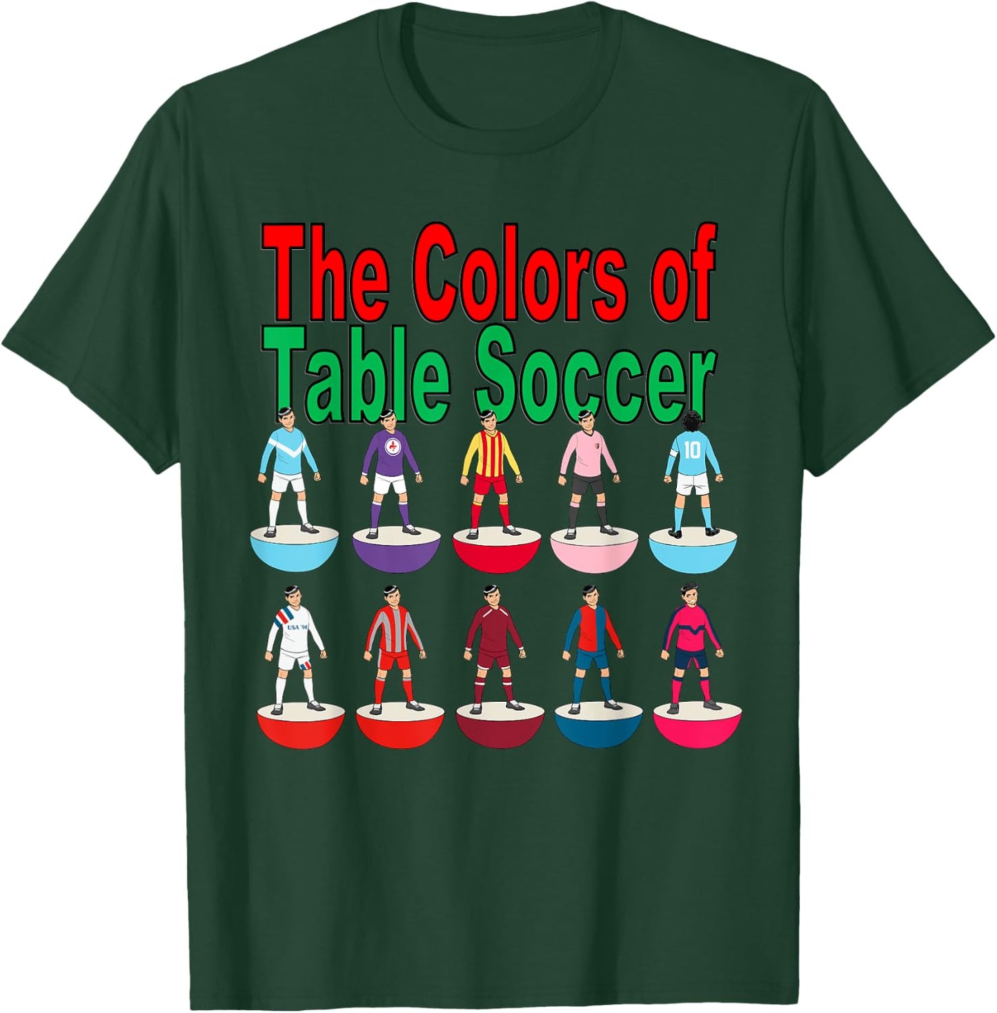 Subbuteo Football Players T-Shirt - T-Shirt | Forest