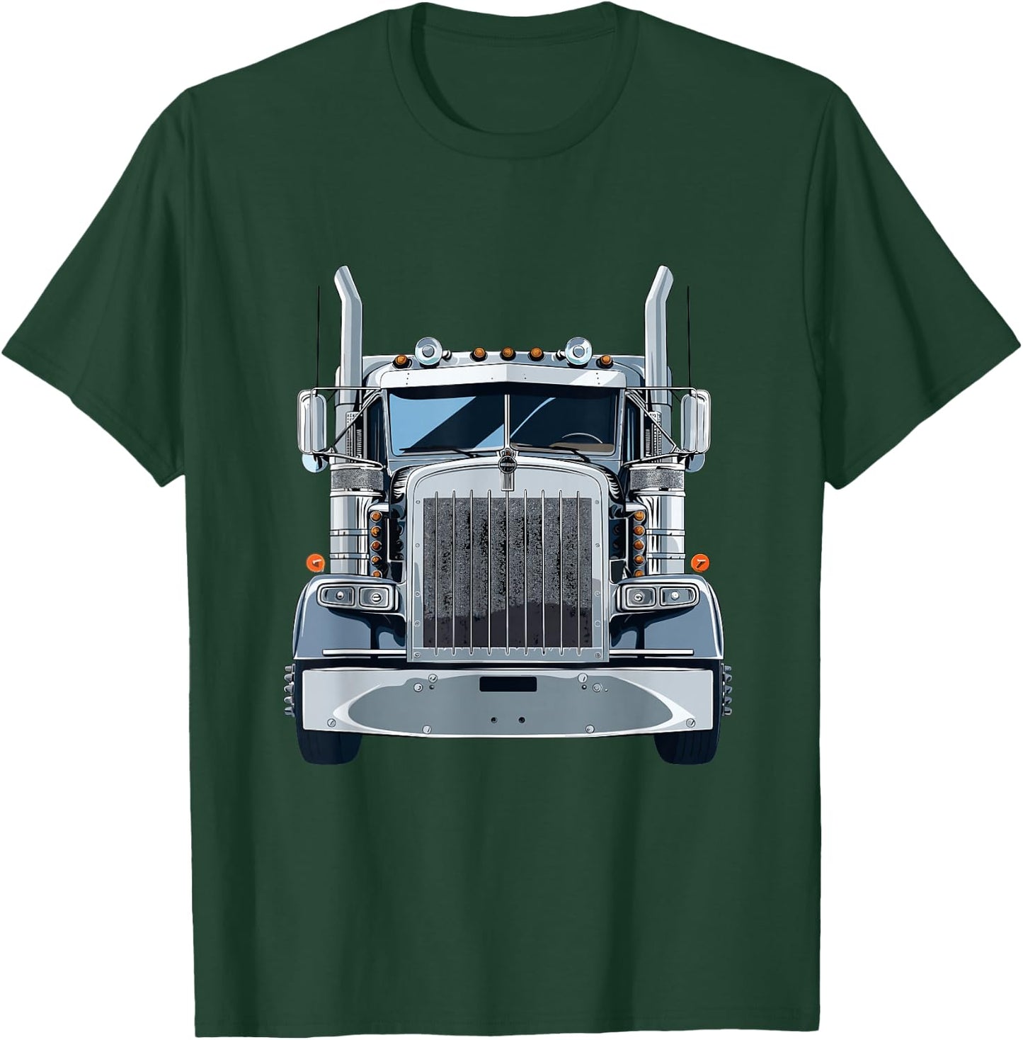Semi Truck Driver T-Shirt - T-Shirt | Forest