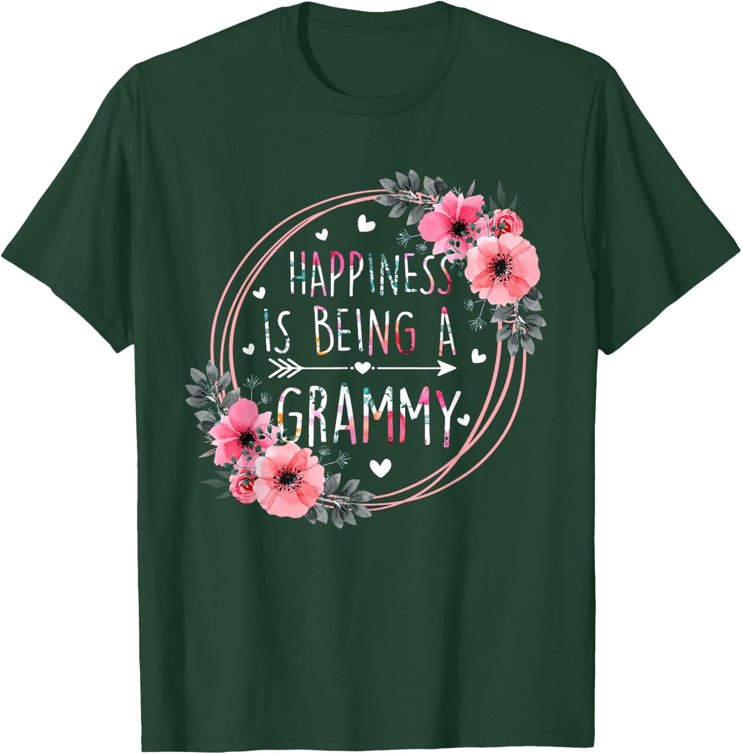 Happiness is being a Grammy Announcement Mothers Day T-Shirt - T-Shirt | Forest