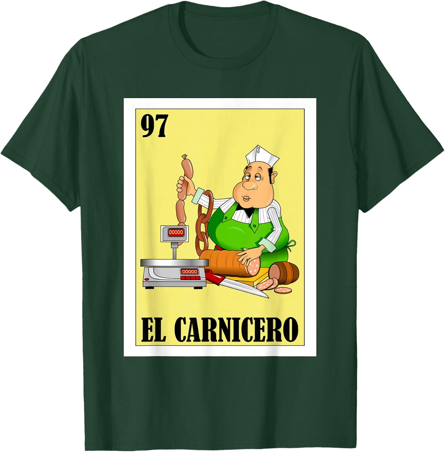 Funny Mexican Design for Butchers - El Carnicero T-Shirt - T-Shirt | Forest