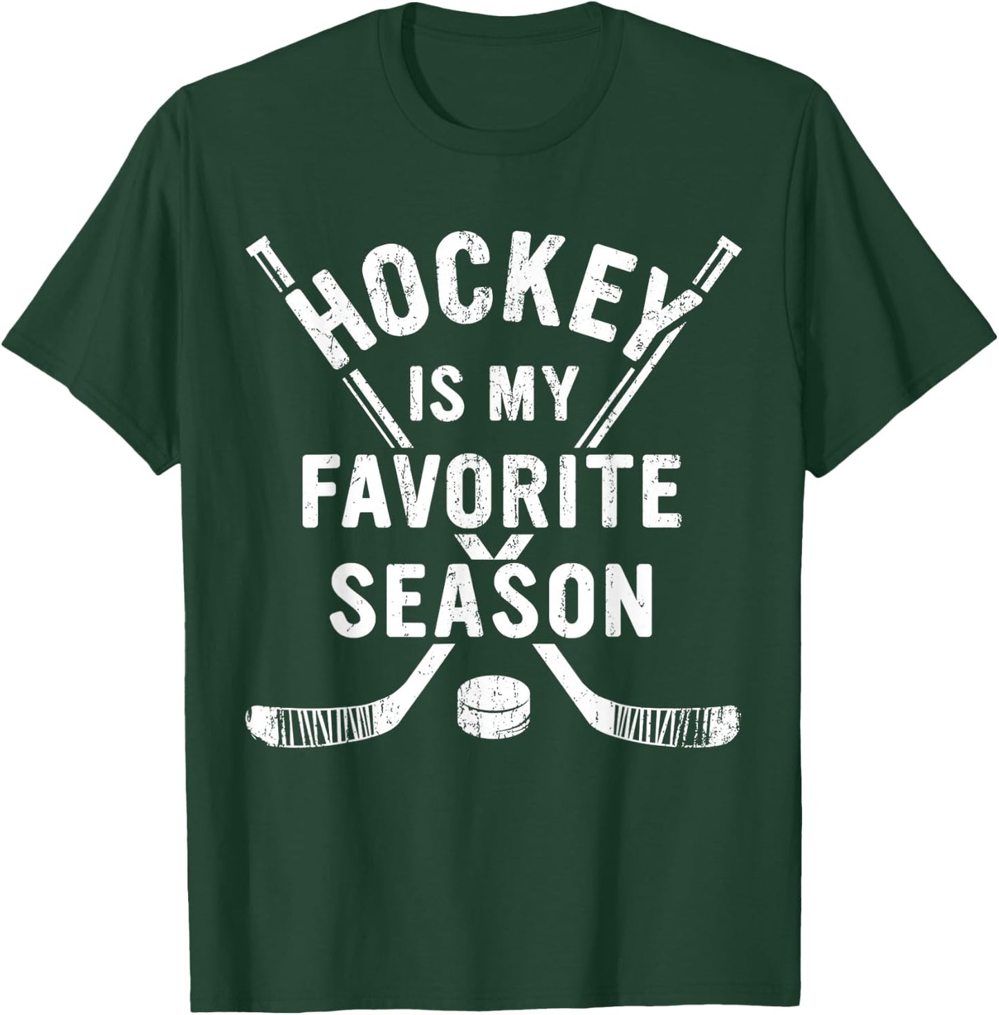 Vintage Hockey is My Favorite Season T-Shirt - T-Shirt | Forest