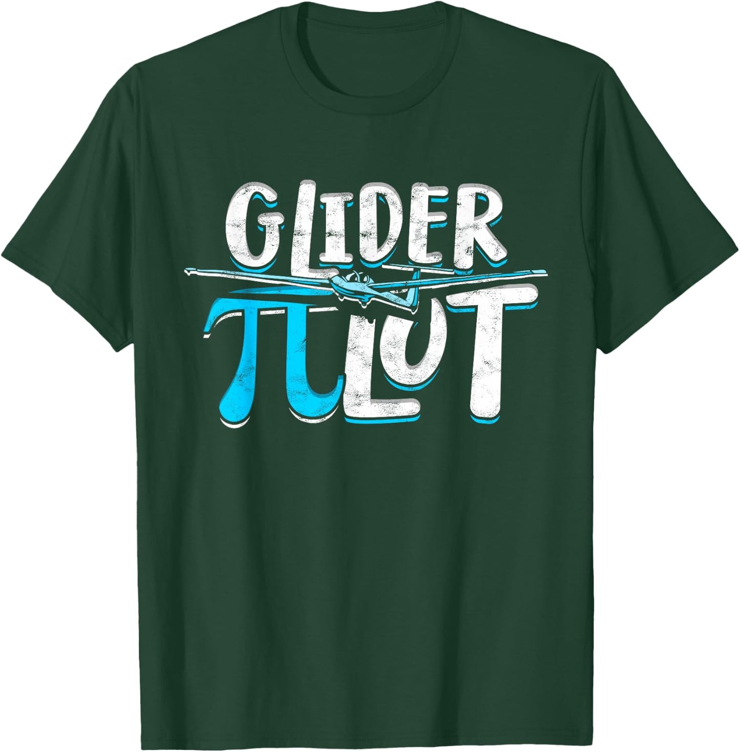 Glider Pi Lot Funny Glider Pilot T-Shirt - T-Shirt | Forest