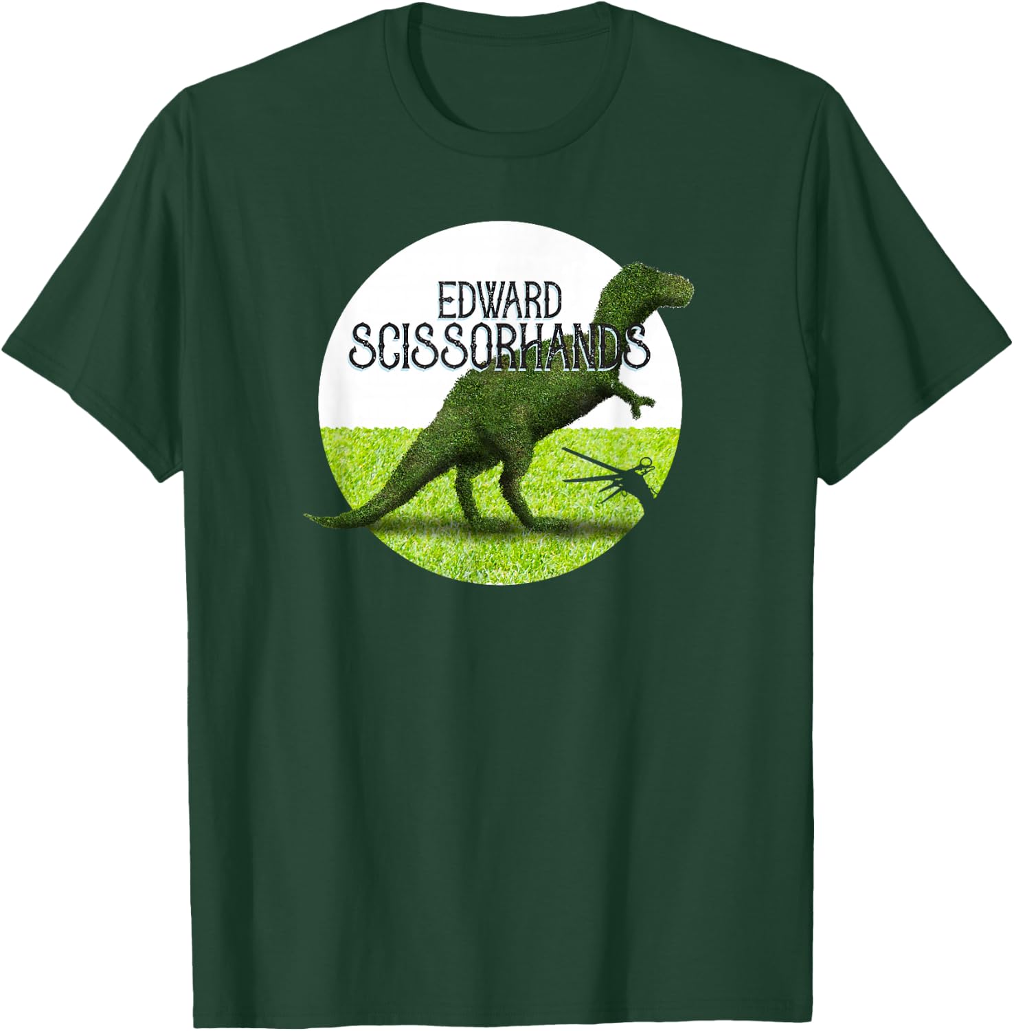 Tim Burton's Edward Scissorhands Dinosaur Topiary T-Shirt - T-Shirt | Forest
