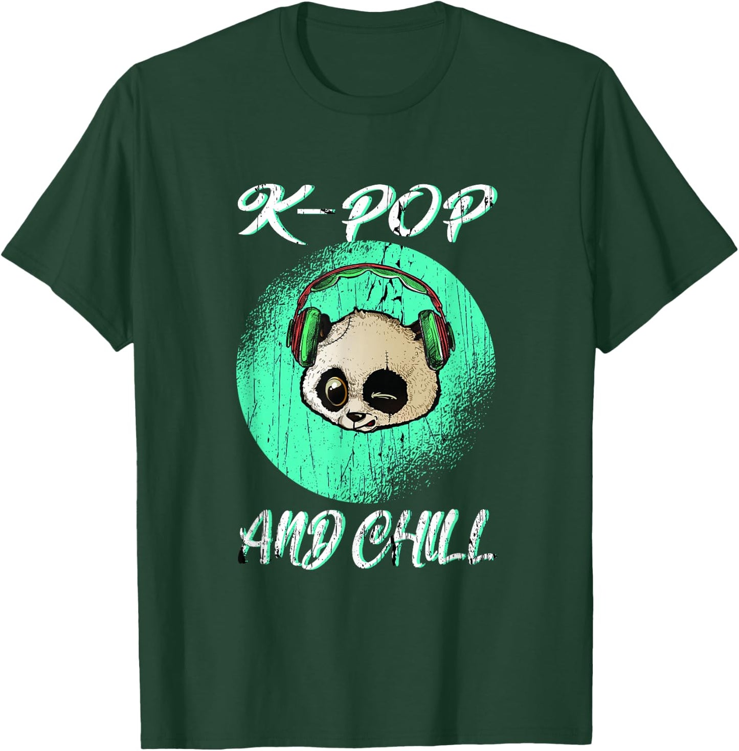 Panda with the saying K-POP and Chill T-Shirt - T-Shirt | Forest