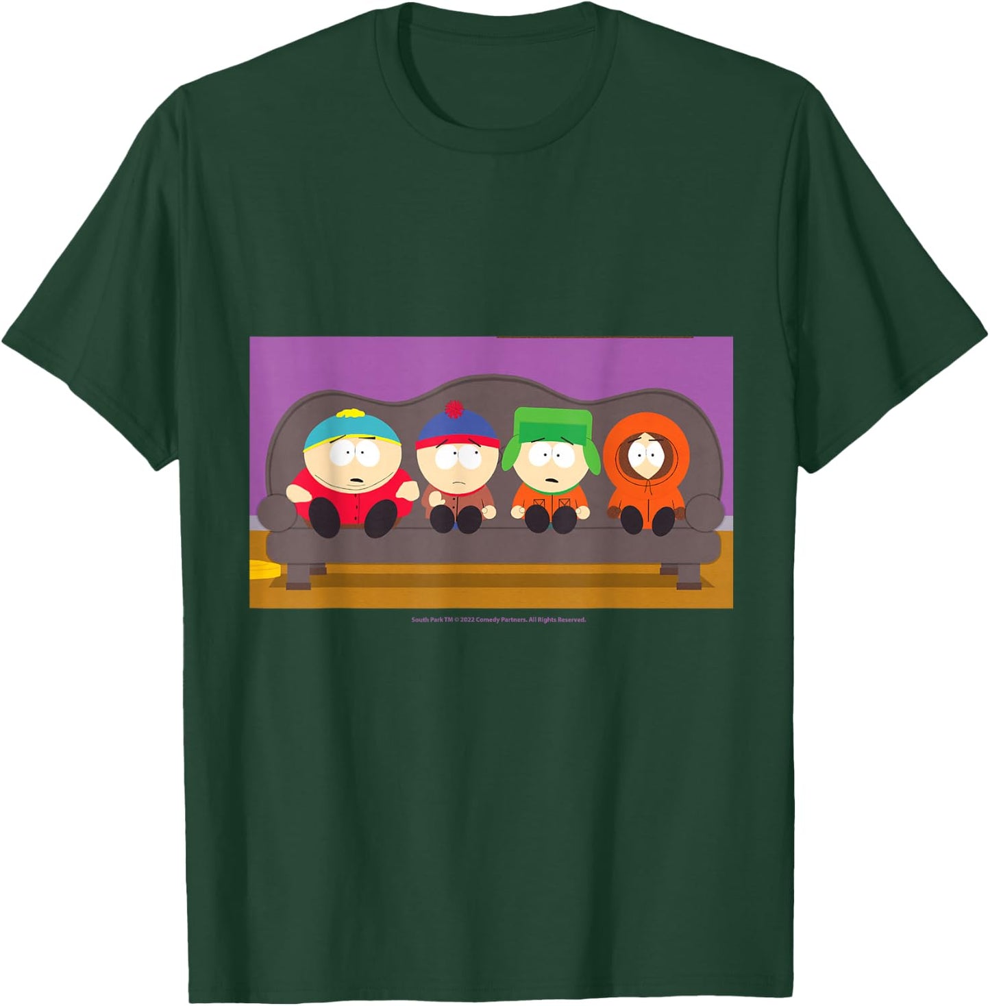 South Park Gang On A Couch T-Shirt - T-Shirt | Forest