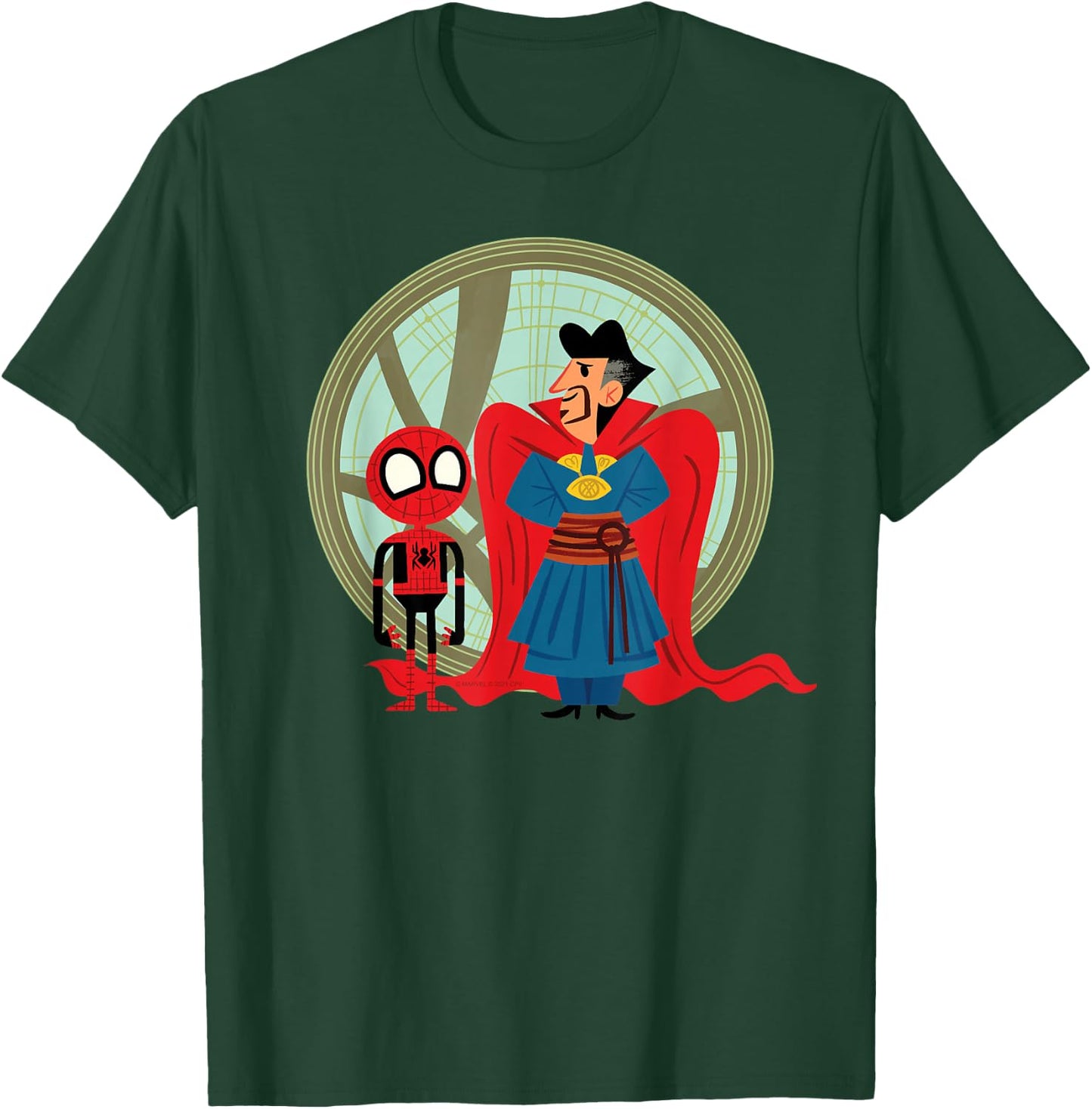 Marvel Spider-Man: No Way Home Spidey Doctor Strange Cartoon T-Shirt - T-Shirt | Forest