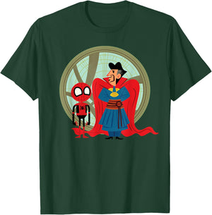 Marvel Spider-Man: No Way Home Spidey Doctor Strange Cartoon T-Shirt - T-Shirt | Forest