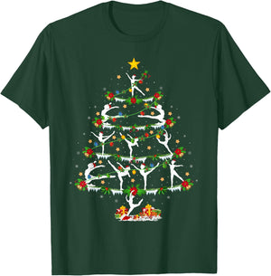 Xmas Lighting Contemporary Dance Christmas Tree T-Shirt - T-Shirt | Forest