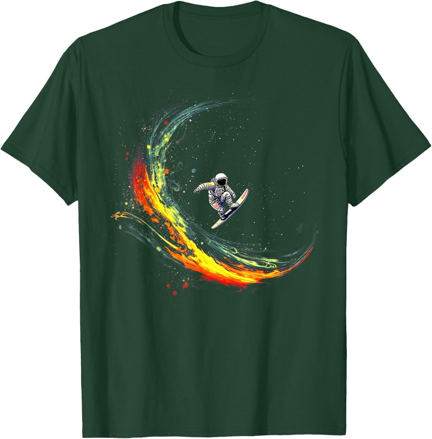 Outer space suffer Shirts, astronaut funny surfing galaxy T-Shirt - T-Shirt | Forest