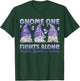 Gnome One Fights Alone Violet| Hodgkin Lymphoma Awareness T-Shirt - T-Shirt | Forest