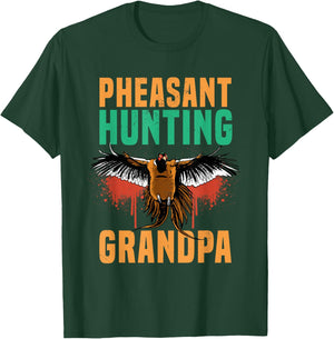 Pheasant Hunting Grandpa Game Sport T-Shirt - T-Shirt | Forest