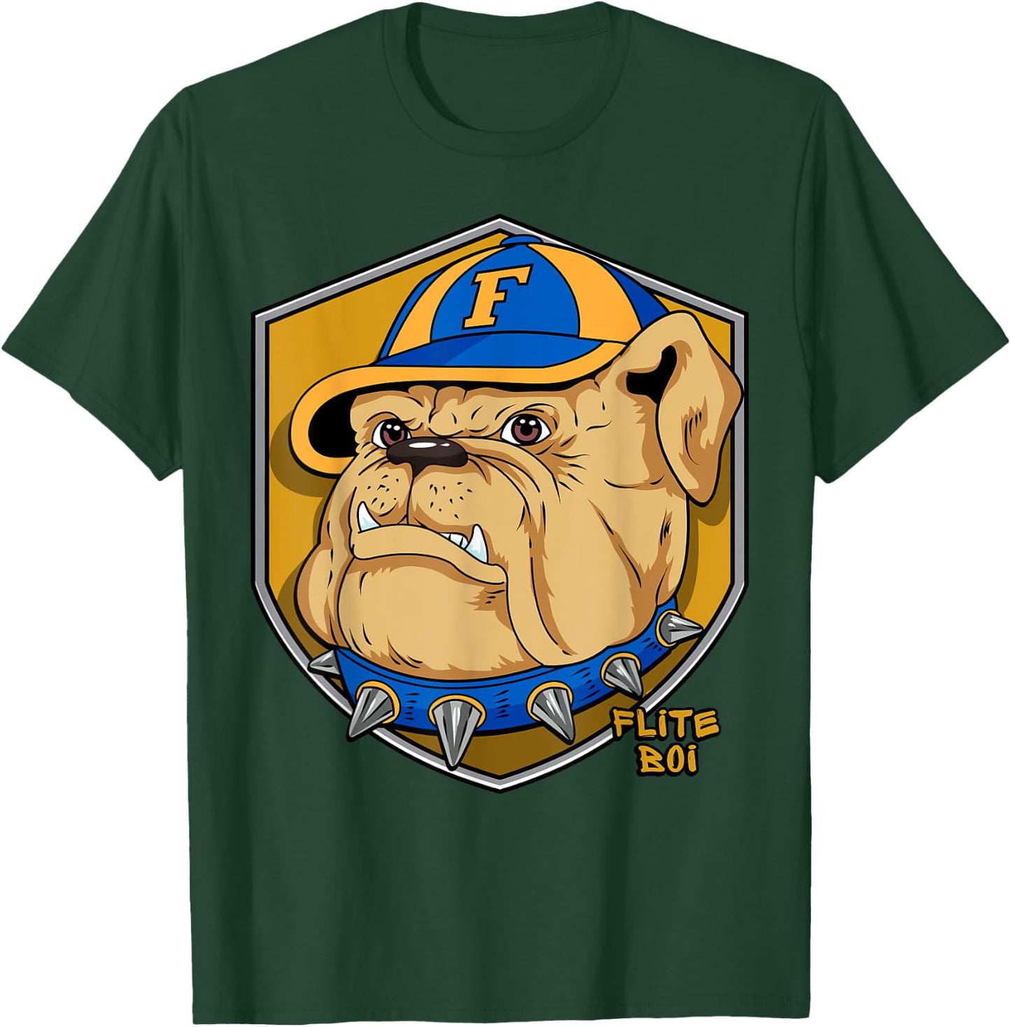 Flite Boi - 1866 Fisk Bulldog Women Girls Kids T-Shirt - T-Shirt | Forest