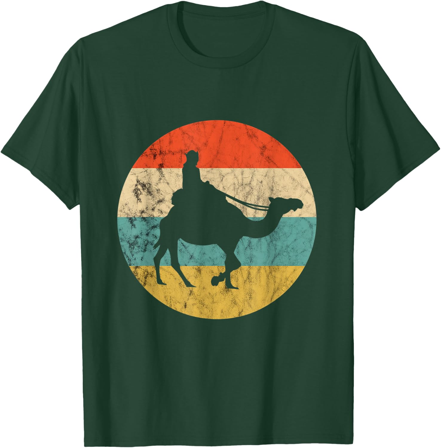 Camel Vintage Retro Camel Ride Camel Trekking Desert Animal T-Shirt - T-Shirt | Forest