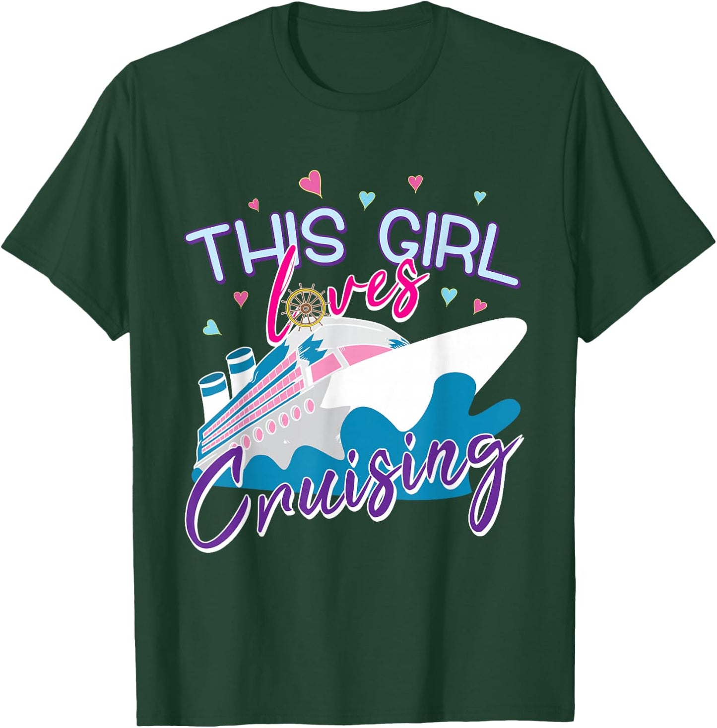 Girls Gone Cruising Cruise Ship Vacation T-Shirt - T-Shirt | Forest