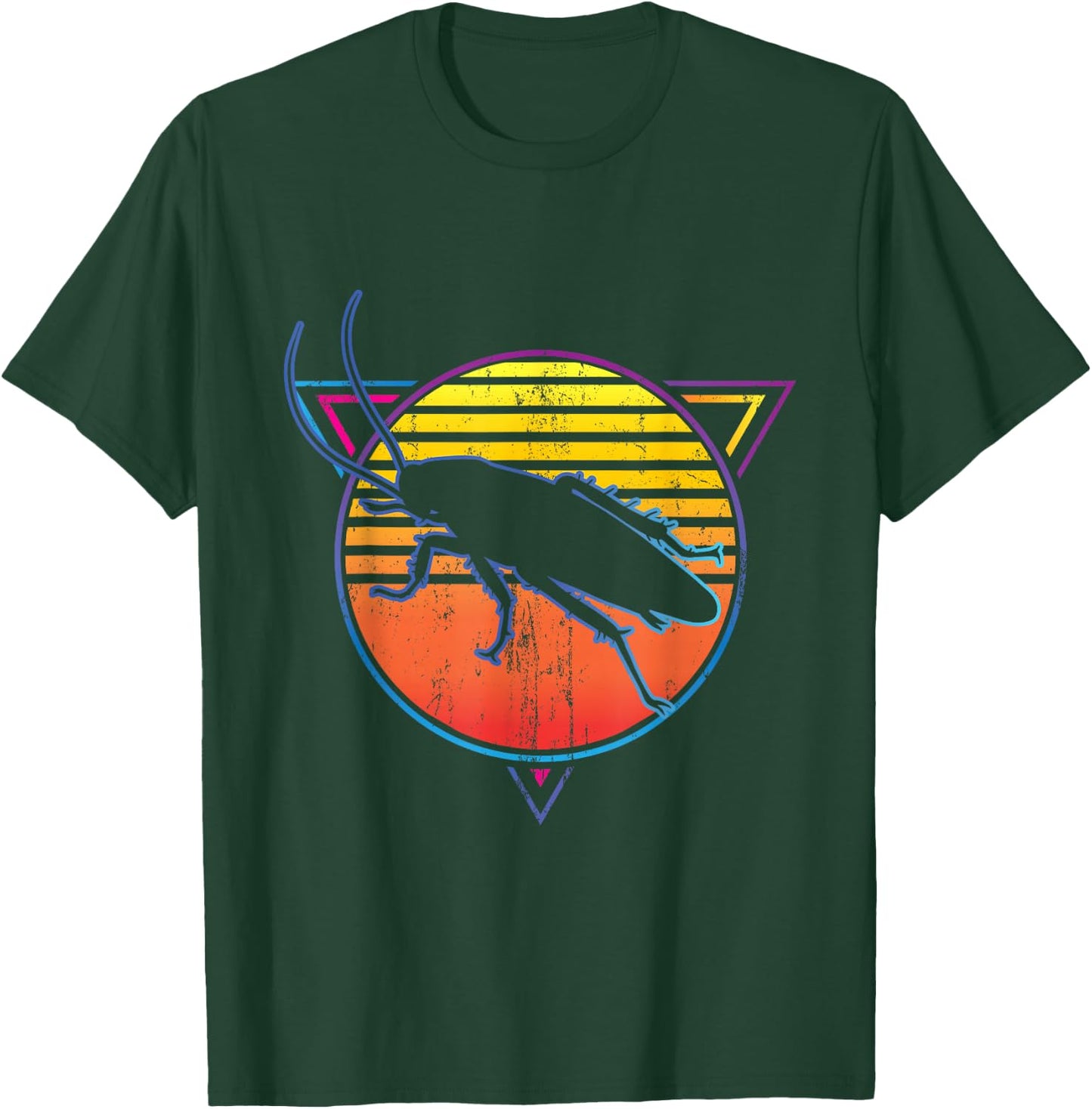 Retro Cockroach Entomologist T-Shirt - T-Shirt | Forest