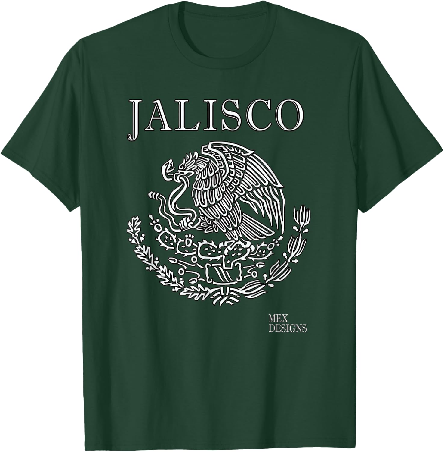 Jalisco Mexican Shirts Jalisco Camisa Mexicana Colt Mexico T-Shirt - T-Shirt | Forest