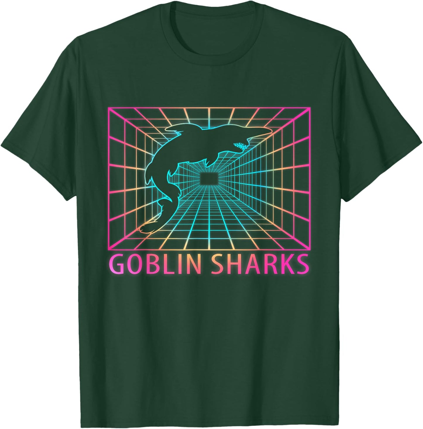 Goblin Sharks Retro Gift T-Shirt - T-Shirt | Forest