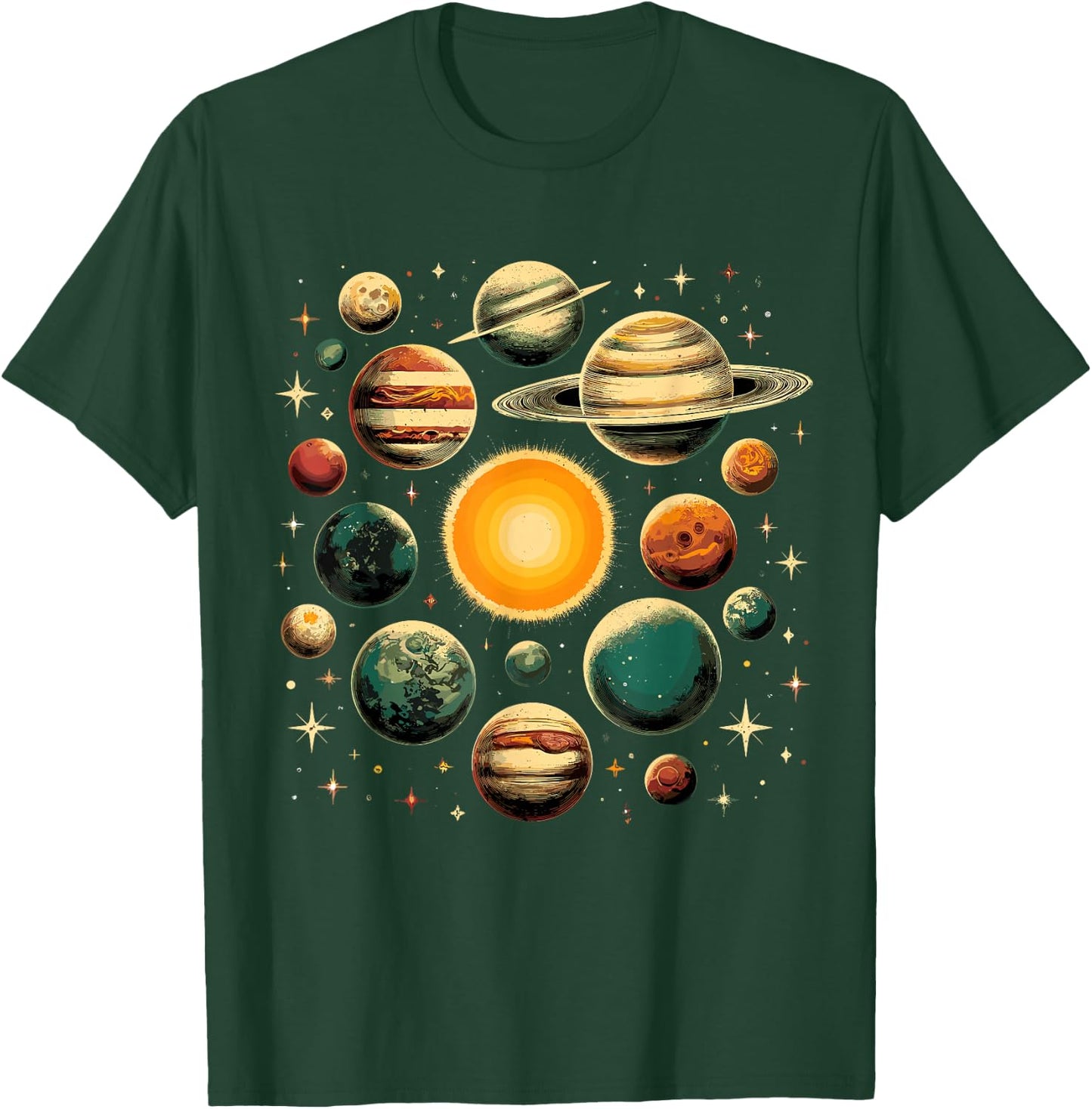 Solar System Planets Astronomy Space T-Shirt - T-Shirt | Forest