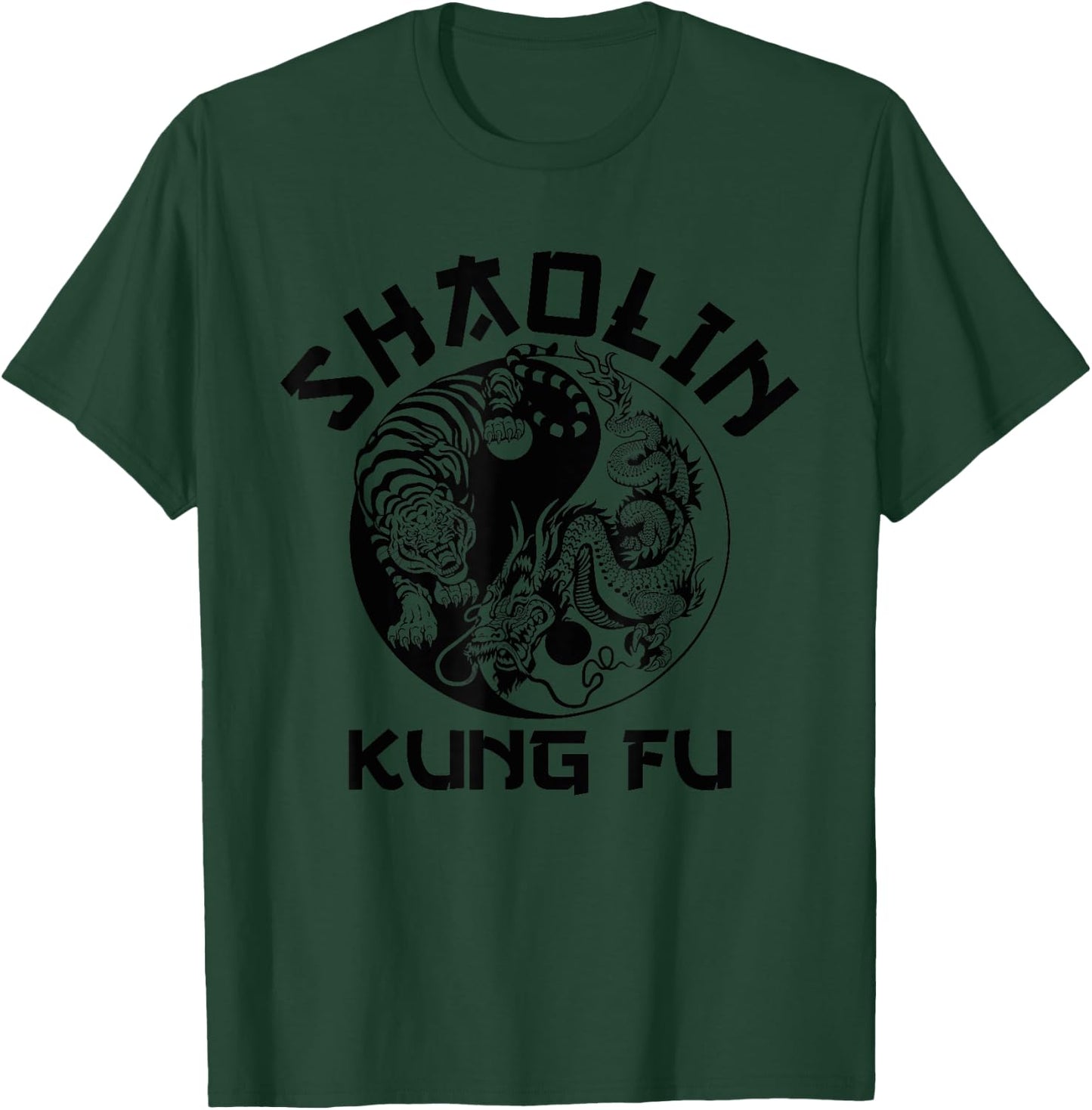 Shaolin kung fu yin yang tiger dragon T-Shirt - T-Shirt | Forest