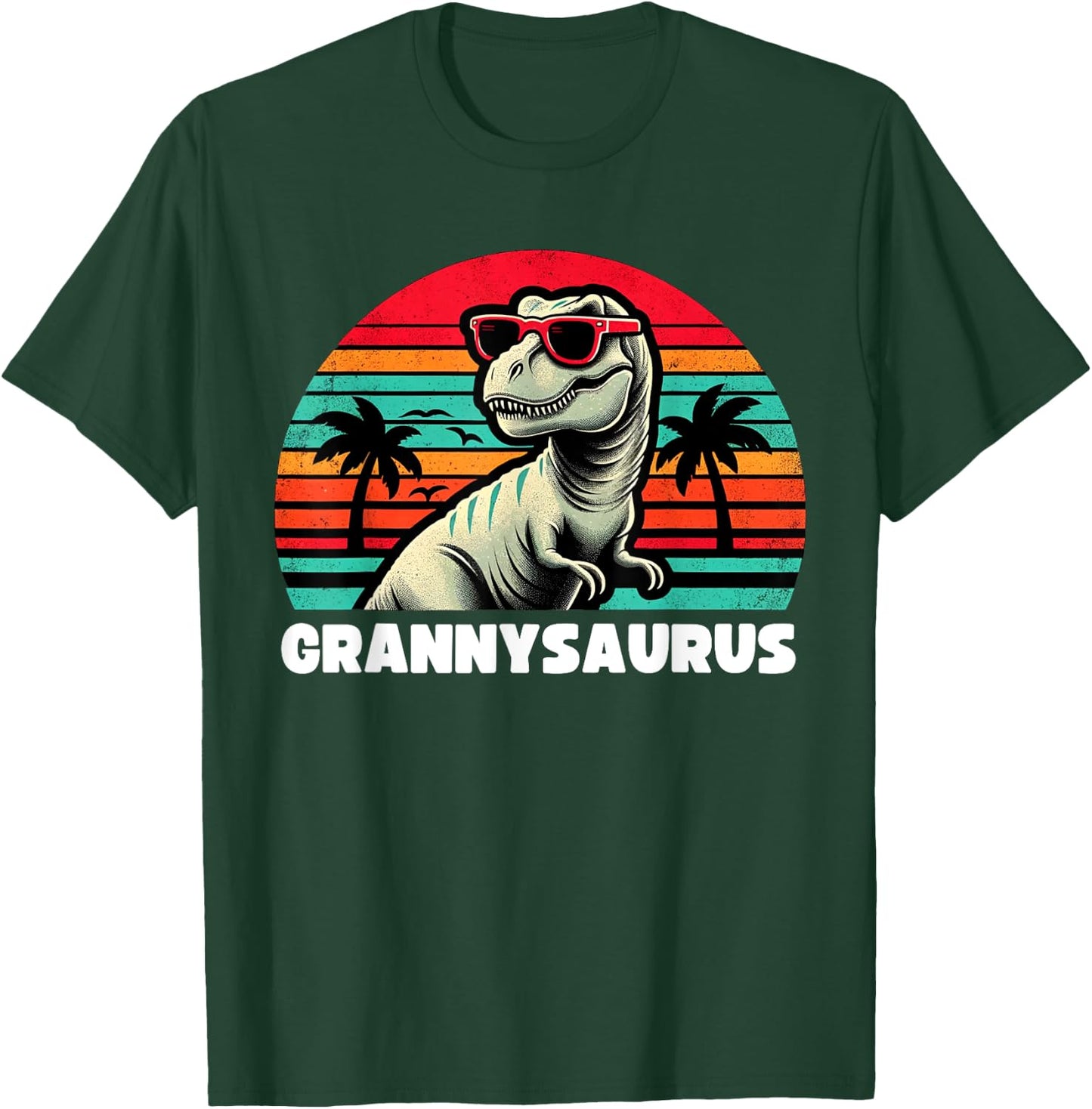 Grannysaurus Funny T Rex Granny Saurus Dinosaur Family T-Shirt - T-Shirt | Forest