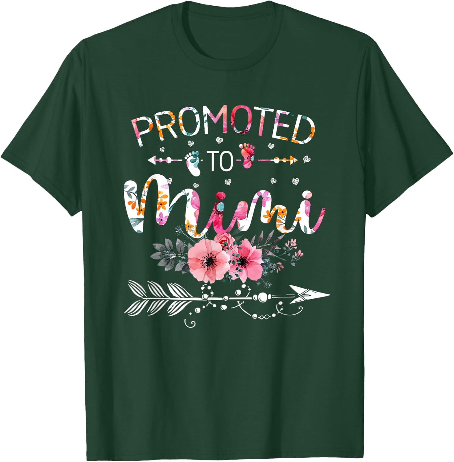 Promoted To Mimi Announcement Funny New Mimi Mothers Day T-Shirt - T-Shirt | Forest